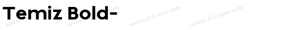 Temiz Bold字体转换